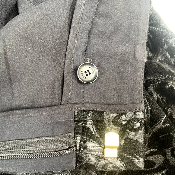 GUCCI Jacquard Hight waist Black Pant IT38 US4 - Picture 13 of 14